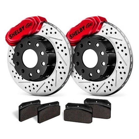 Auto Usa Deep Stage SS4 Plus Front Brake System for 2015 Ford Mustang AU3619018