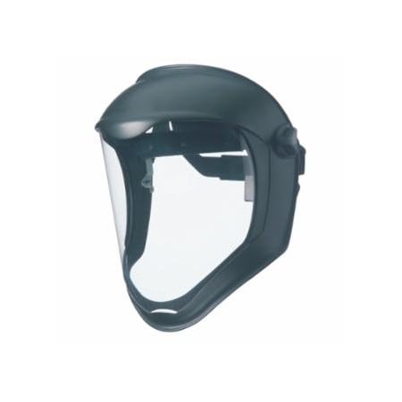 Uvex Bionic, Face Shield, Uncoated, Clear/Black Matte 763-S8500