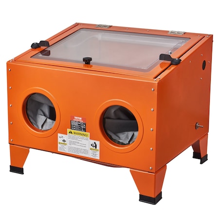 Vevor 25 Gallon Sandblasting Cabinet Benchtop Cabinet with Blasting Gun 4 Nozzle SBC90