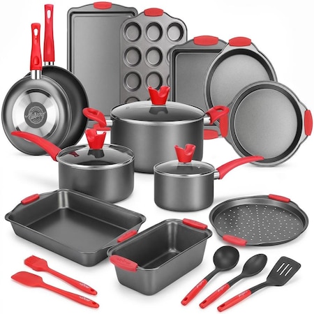 Nutrichef 21-Piece Nonstick Cookware Set NCSBCW21S