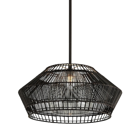 Troy Lighting Hunters Point 1 Light Chandelier 28 In. Espresso F6724
