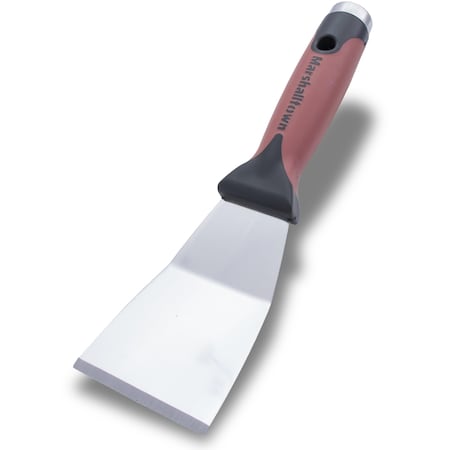 Marshalltown Bent Scraper, 3" SS w/Threaded Handle, Adhesive Scraper E91D