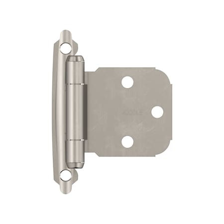 Amerock Variable Overlay Self-Closing, Face Mount Satin Nickel Hinge - 1 Pair BPR7629G10