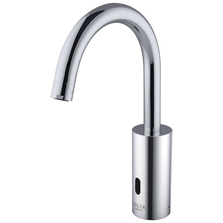 Delta Commercial Demd Electronic Bt Gooseneck Lav Single Supply Ns In Chrome DEMD-201LF