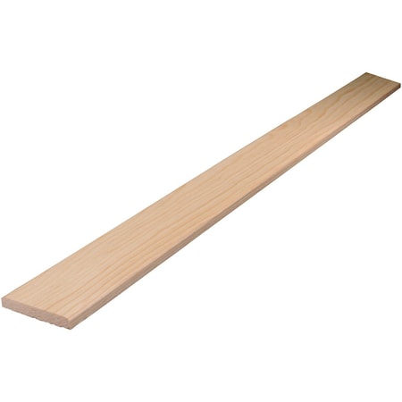 Alexandria Moulding 3/8'' W.x2-1/4'' H.x8 ' Solid Pine Panel Strip Mullion WM970-20096C1