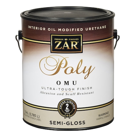 Zar Ultra Max Semi-Gloss Clear Water-Based Polyurethane 1 gal 832736