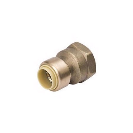 B&K Proline Push to Connect 1/2 in. PTC X 3/4 in. D FPT Brass Reducing Adapter 6630-234