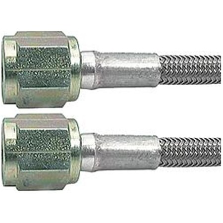 Allstar Performance 12 in. No. 3 Braided Steel Lines with Two -4 Stright Ends ALL46310-12