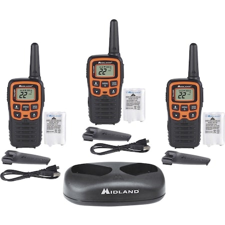 Midland Radio X-Talker Walkie Talkie, 28 Mile Range, PK3 T51X3VP3
