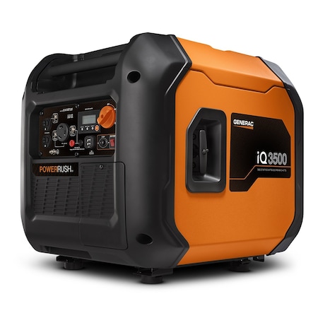Generac Portable and Inverter Generator, Gasoline, 3,000 W Rated, 3,500 W Surge, Recoil Start, 120V AC, 25 A G0071270