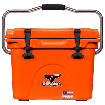 Orca Cooler, 20 qt Cooler, Blaze Orange, Up to 10 days Ice Retention ORCBZO020