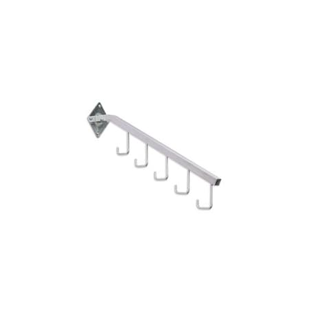Specialty Store Services Wall Mount Chrome 5 J-Hook Waterfall 3553