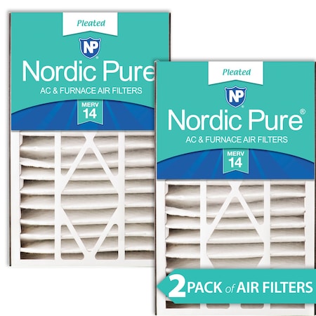 Nordic Pure Air Bear 16x25x5 (4 7/8) Replacement 266649-105 MERV 14 Air Filters 2 Pack (16x25x5ABM14-2)