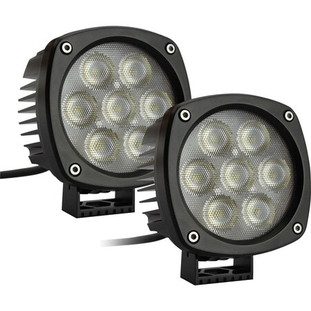 Race Sport Hd Series 4.3In 35W/5,000Lm Round Cree Led Spot Light (Pair) Pr RS-4CREE-35W-2