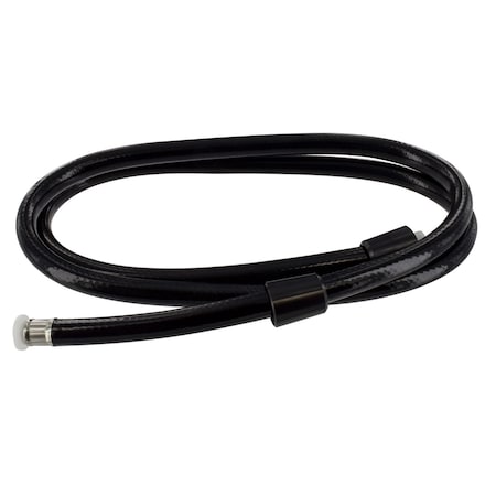 Valterra Shower Head Hose, 60 Inch Length; Fits Phoenix Exterior Shower Part Number 377BK; Black/ Viny PF276018