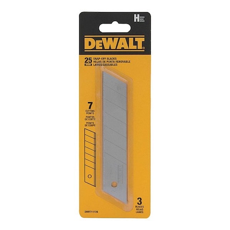 Dewalt Snap-Off Blade, 25mm, PK3 DWHT11726