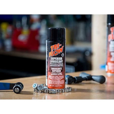 Tri-Flow Lubricant, 12 oz, Aerosol Spray Can, H2 TF2000609