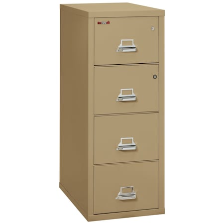 Fireking 4 Drawer, 1 Hr Fire Rated, Vertical, 31" Legal, Safe-In-A-File Sand 4-2131-CSASF