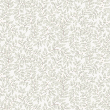 A-Street Prints Lindlöv Light Grey Leafy Vines Wallpaper 4143-34017