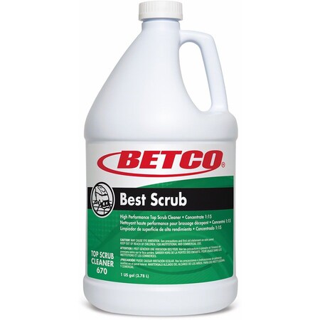 Betco Best Scrub High Performance Floor Cleaner, 1 gal, 4PK 6700400