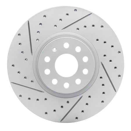 Dynamic Friction Co DFC Geoperformance Rotor - Drilled and Slotted 830-74058L