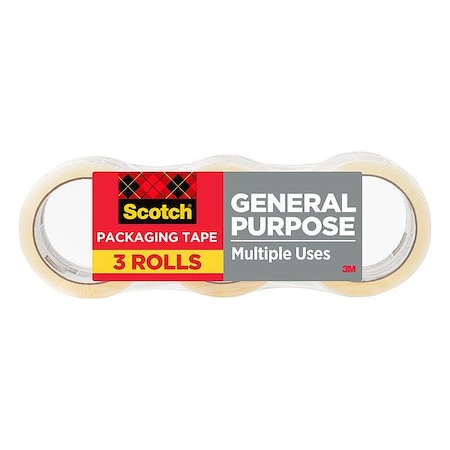 Scotch Packaging Tape, PK 3 3350-3
