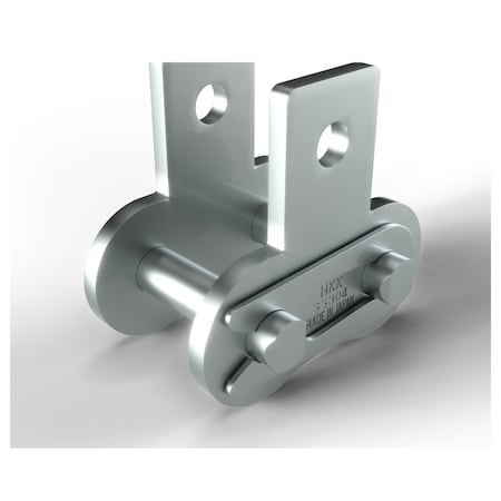 Hkk Chain SK-1 Attachment Spring Clip Connecting Link, #50 chain, 5/8 P, 0.2 Dia Pin, 304 SS SR050SCLSK1