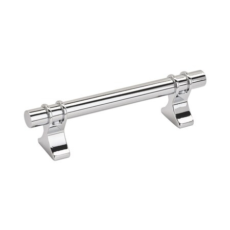 Amerock Davenport 3-3/4 in 96 mm Center-to-Center Polished Chrome Cabinet Pull BP3660526