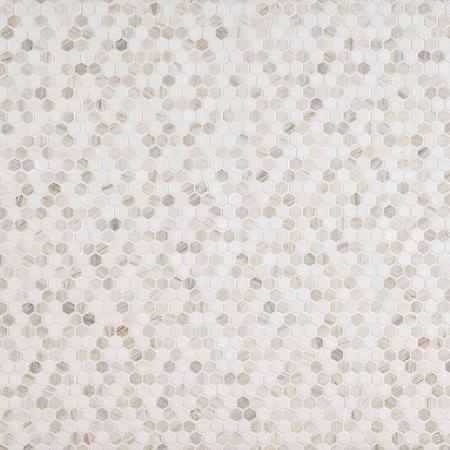 Msi Angora Tibi Sample Polished Marble Mosaic Floor And Wall Tile ZOR-MD-0575-SAM