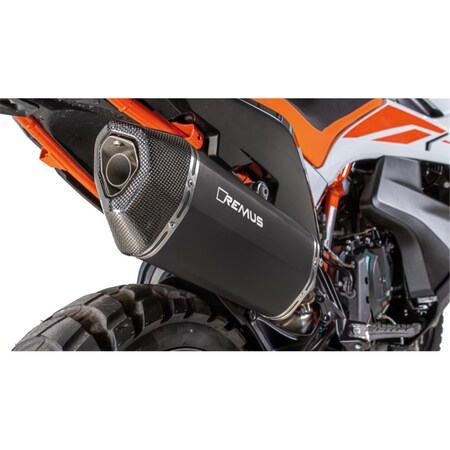 Remus Black Hawk Slip on Exhaust for 2019 KTM 790 Adventure R Mod 64783 655219