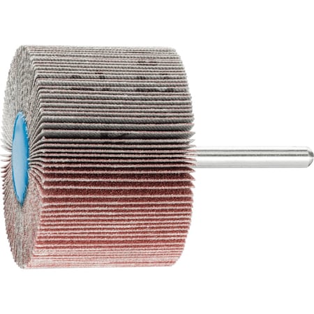 Pferd 2-1/2'' x 1-1/2'' Mounted Flap Wheel - 1/4'' Shank - Zirconia Z-COOL - 120 Grit 45490