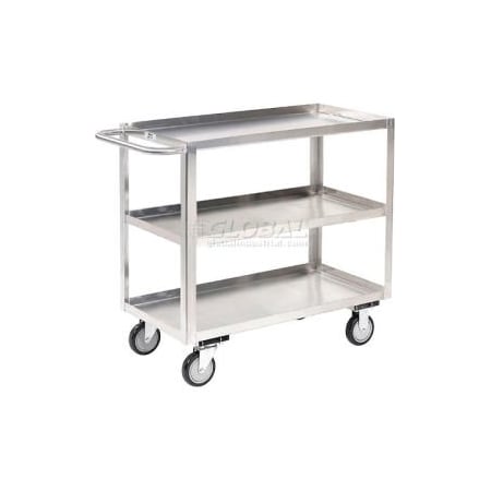 Jamco Jamco Stainless Steel Stock Cart w/3 Shelves, 1200 lb. Capacity, 48"L x 24"W x 35"H XA248U500QQ