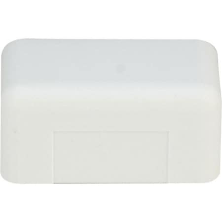 Cable Wholesale End Cap Raceway, FWT Series, White 31R1-005WH