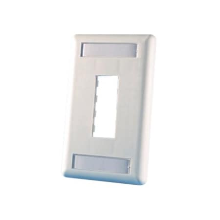 Ortronics 2-PORT FLUSH MOUNT UNLOADED, SINGLEGANG TRACJACK, WHITE 40300548-88