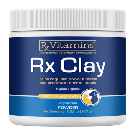 Rx Vitamins Rx Clay Powder, Helps Regulate Bowel Function, Promotes Normal Stool, Veg, For Dogs/Cats, 3.52oz 8840