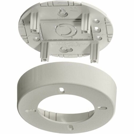 Hubbell Wiring Device-Kellems Round Box, White, PVC, Boxes PDB12LF