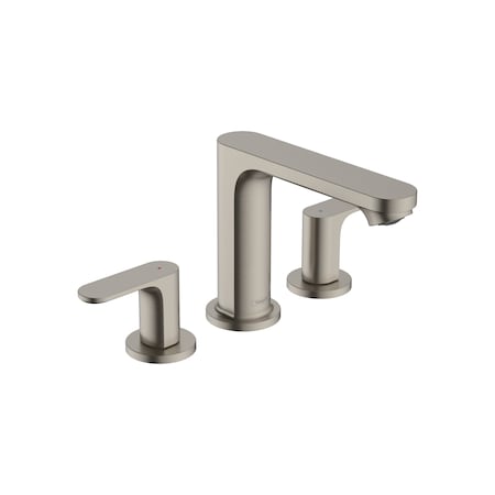 Hansgrohe Rebris S Widespread Faucet 110 with Pop-Up Drain, 1.2 GPM in Brushed Nickel 72530821