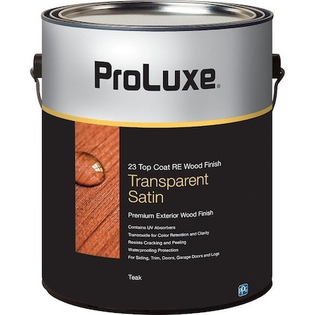 Ppg Proluxe Cetol RE Wood Finish, Transparent, Teak, Liquid, 1 gal, Can SIK43085/01