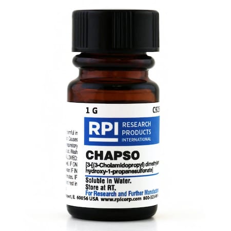 Rpi CHAPSO 3-3-Cholamidopropyl dimethylammonio-2-hydroxy-1-propanesulfonate, 1 Gram C92500-1.0