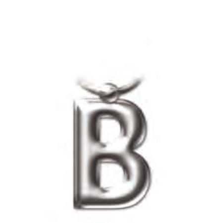That Company Called If Solid Metal Initial Keyring - B 2202