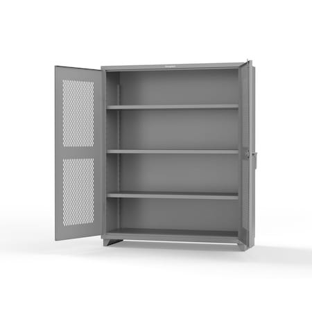 Strong Hold 7 GA Industrial Shop Table with 3 Drawers and ABS Top T6036-3DB-ABS