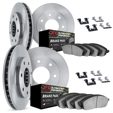 Dynamic Friction Co DFC Brake Rotor- Heavy Duty Brake Pad includes Hardware 6414-54096