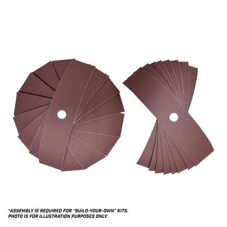 Renegade Products Usa 10" Abrasive Pinwheel (220 Grit, Build-Your-Own Kit) LRSRPAPW220-KT