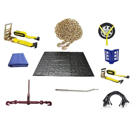 Mytee Products Non CDL Hotshot Flatbed Bundle for Trailer Without Winch Tracks NCDLFHBWWT-KIT