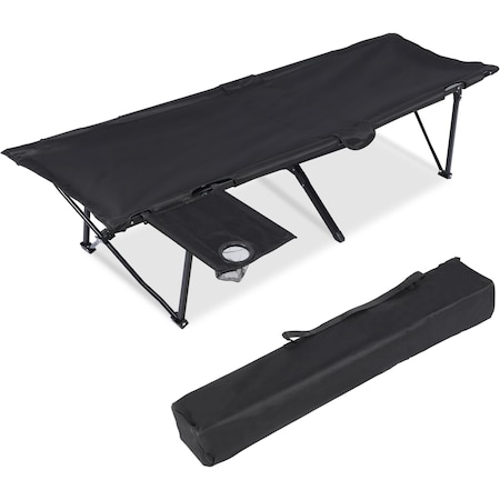 Simple Deluxe YSSOA Camping Cot, Folding Camping Cot with Storage Bag for Adults, Portable and Lightweight Sleepi FNCOTXCAMP7503G