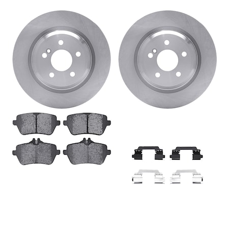 Dynamic Friction Co DFC Brake Rotor with 5000 Brake Pads and Hardware Kit 6512-63467