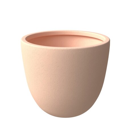 Leisuremod Dahlia Tapered Round Fiberstone & MgO Clay Planter with Cover, Weather-Resistant DP16TC