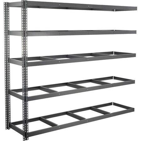 Global Industrial 5 Shelf, Standard Duty Boltless Shelving, Add On, 96"W x 36"D x 96"H, No Deck B3163966
