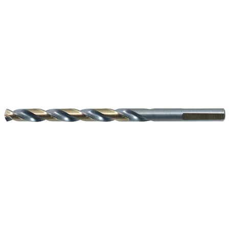 Drillco 3-Flats Black and Gold Jobber Drill Bits 13/32" 400F126