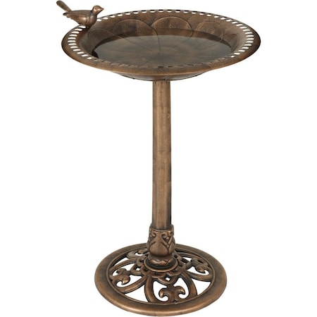 Best Garden Antique Bronze Decorative Pedestal Bird Bath B008-B